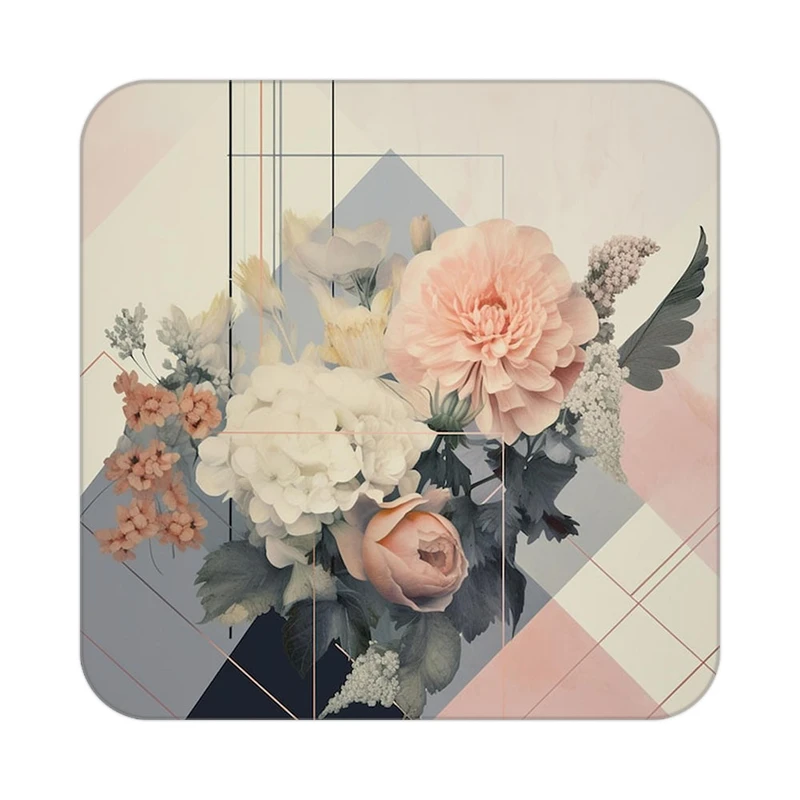 زیر لیوانی کاکتی طرح گل مدل mp16204