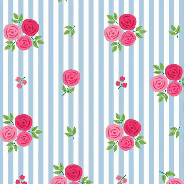 چرم مصنوعی طرح راه راه گلدار مدل FLA120801