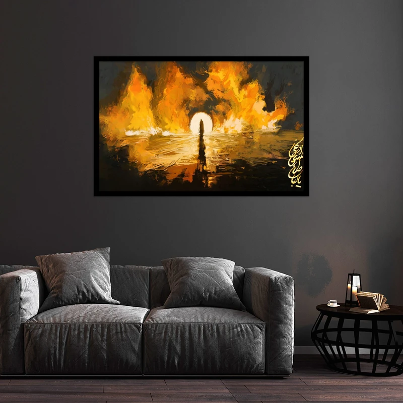 تابلو بکلیت طرح تصویر مذهبی امام زمان (عج) مدل B-bu2448