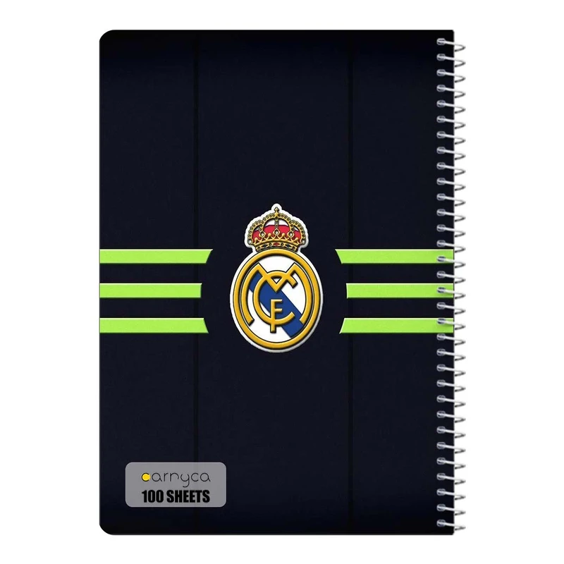 دفتر شطرنجی 100 برگ سیمی کارنیکا طرح رئال مادرید Real Madrid کد 86311