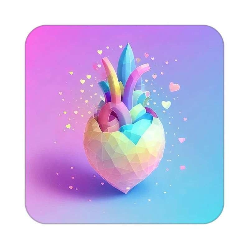 زیر لیوانی کاکتی مدل عاشقانه کد mp14148