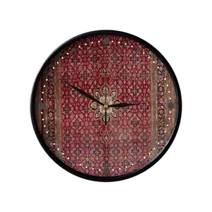 ساعت دیواری مدوپد طرح قالی بیجار مدل C-bijar15