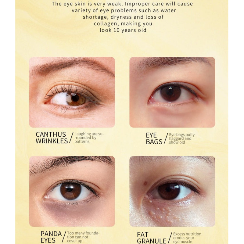 ماسک زیر چشم زوزو مدل طلا بسته 60 عددی