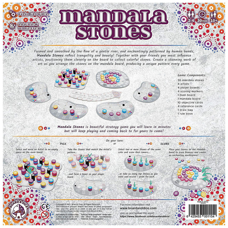 بازی فکری بورد اند دایس مدل Mandala Stones