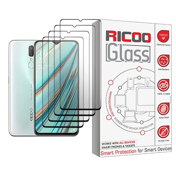 محافظ صفحه نمایش ریکو مدل Ricoo Glass MIX004 مناسب برای گوشی موبایل اوپو A9x بسته چهار عددی