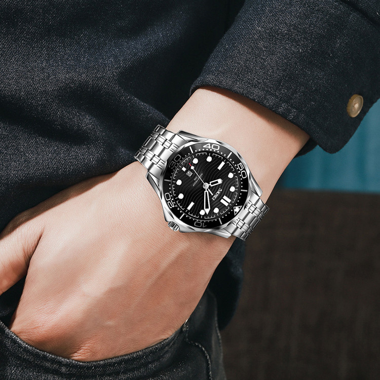 ساعت مچی عقربهای مردانه اسکمی مدل 9276BK-SI ساعت مچی عقربهای مردانه اسکمی مدل 9276BK-SI