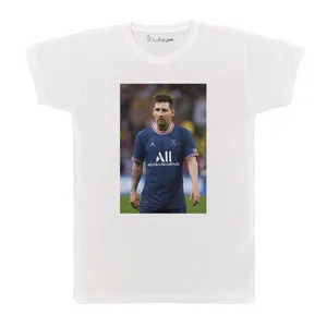 تی شرت آستین کوتاه بچگانه پرمانه طرح مسی کد pmt.6976