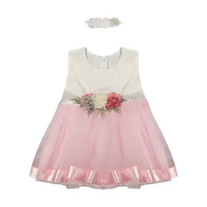 ست پیراهن و هدبند دخترانه مدل 002