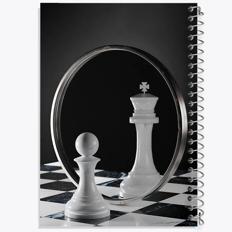 دفتر مشق 100 برگ خندالو طرح شطرنج کد F6831