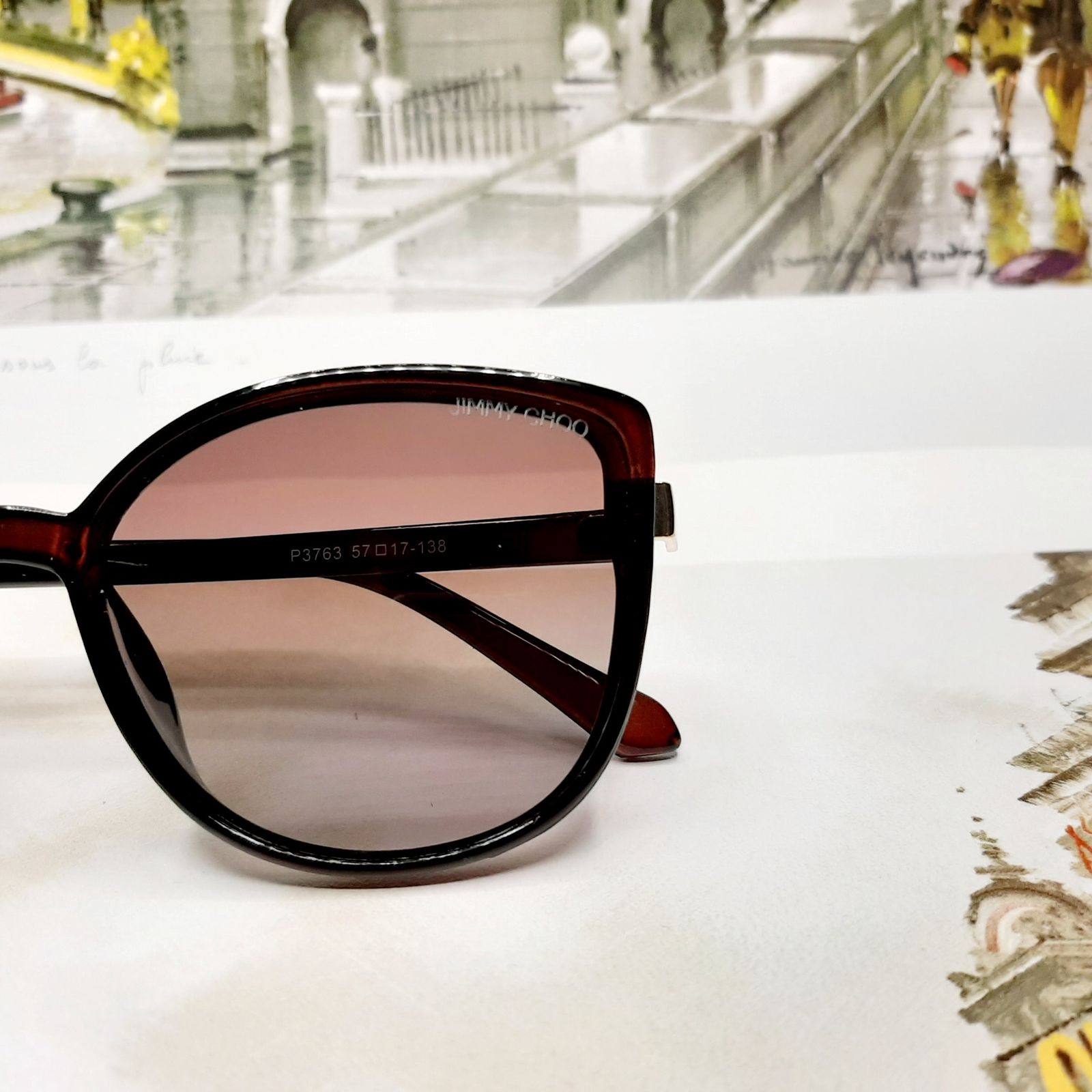 عینک آفتابی زنانه جیمی چو مدل P3673brdbr -  - 6