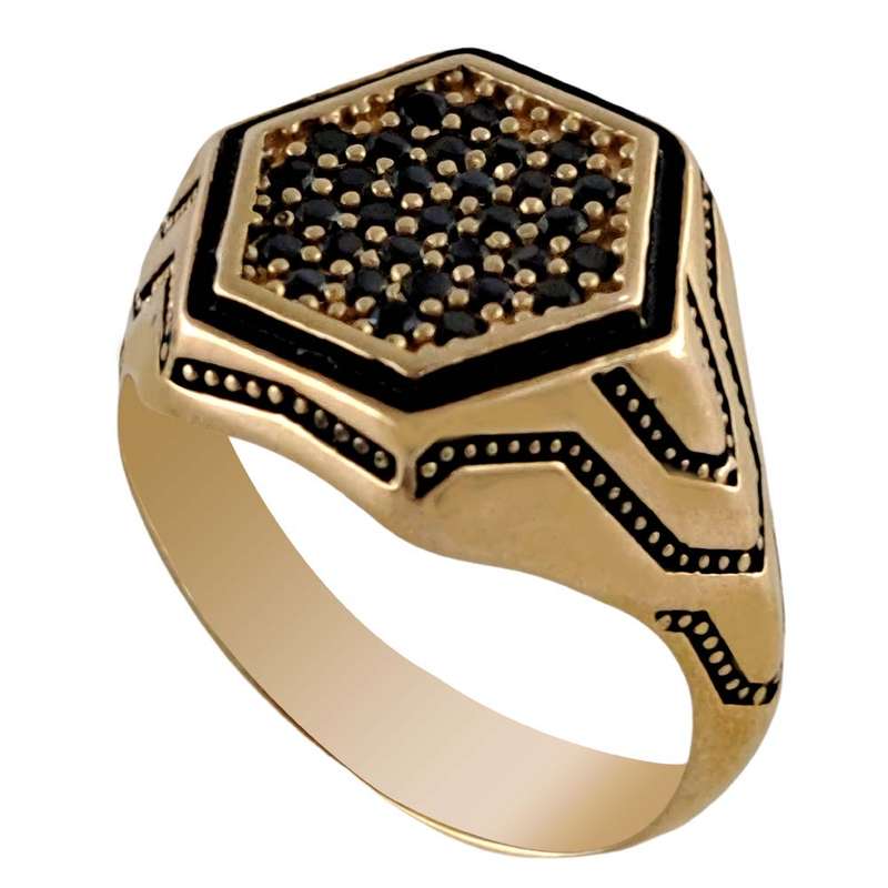 انگشتر مردانه ملک زیور مدل اسپرت شش ضلعی کد 436 انگشتر مردانه ملک زیور مدل اسپرت شش ضلعی کد 436