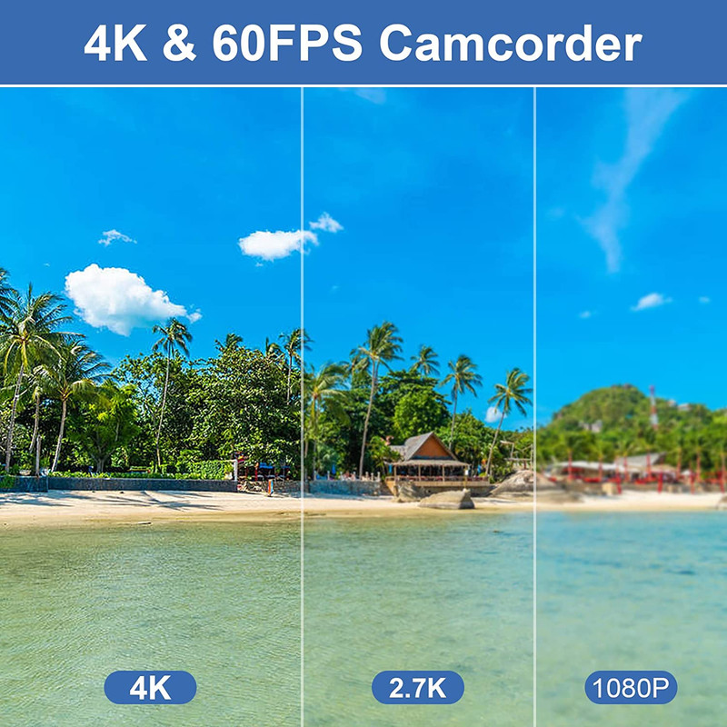 دوربین فیلم برداری مدل 4K 48MP 60FPS 18X