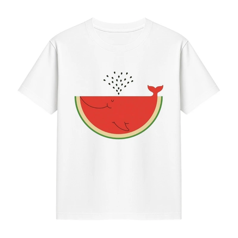 تی‌شرت آستین کوتاه دخترانه مدل هندوانه یلدایی کد p15 