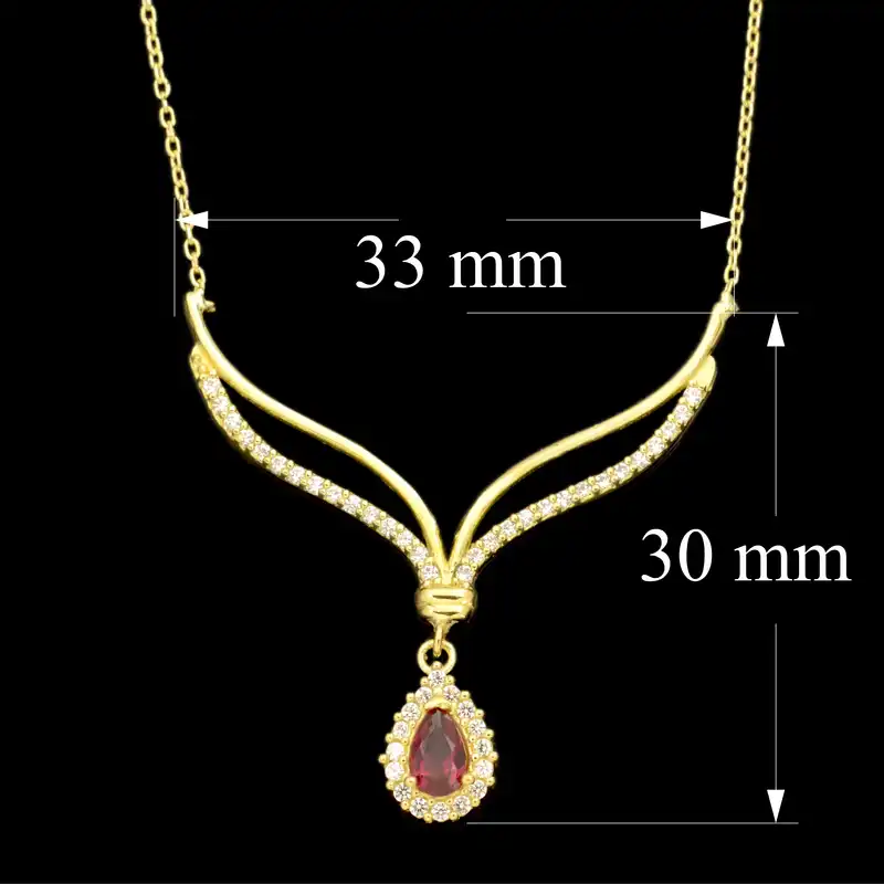 گردنبند طلا 18 عیار زنانه طلای مستجابی کد 670163