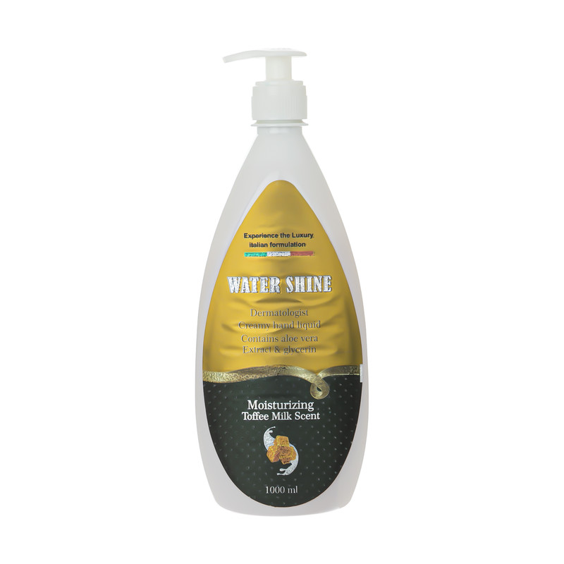 مایع دستشویی کرمی واتر شاین مدل Toffee Milk Scent حجم 1000 میلی لیتر
