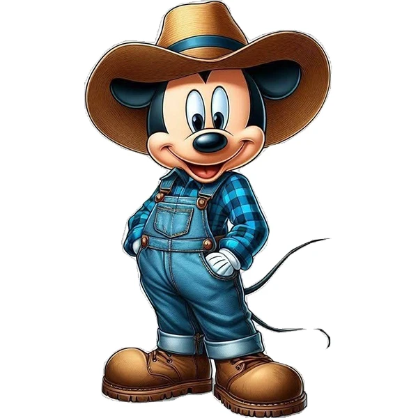  استیکر پارچه و لباس پاد آفرین طرح میکی موس کد 3813