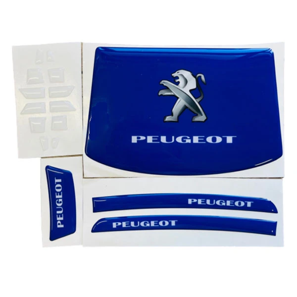 پدمحافظ دکمه فرمان مانیتور و آینه خودرو چیکال مدل P-821-BLU مناسب برای پژو 207 مجموعه 18 عددی