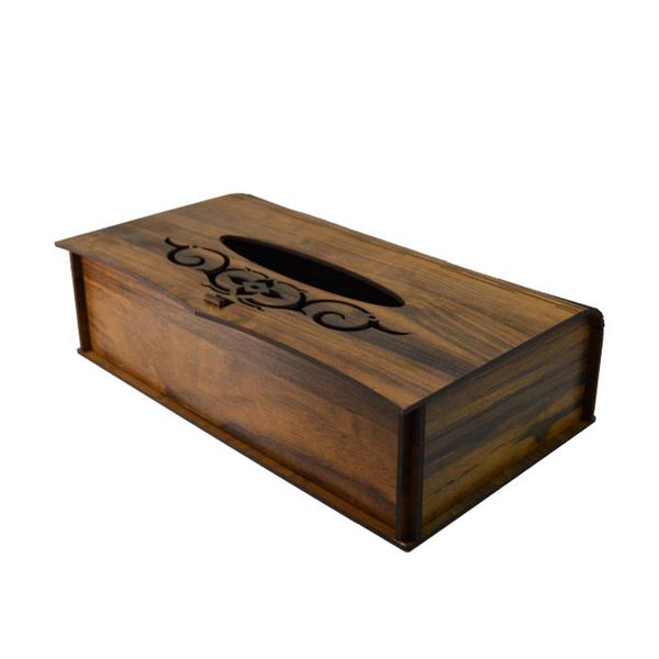 جعبه دستمال کاغذی مستر راد مدل چوب خطی