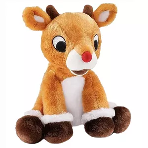 عروسک طرح آهو مدل Kohls Cares Rudolph The Red Nosed Reindeer کد SZ12/932 ارتفاع 25 سانتی‌ متر