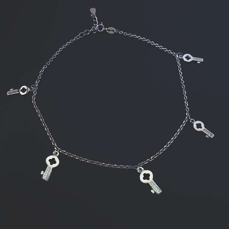 دستبند نقره زنانه مدل B75