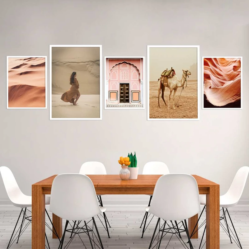 تابلو بکلیت طرح صجرا مدل دکوراتیو W-386 بسته 5 عددی