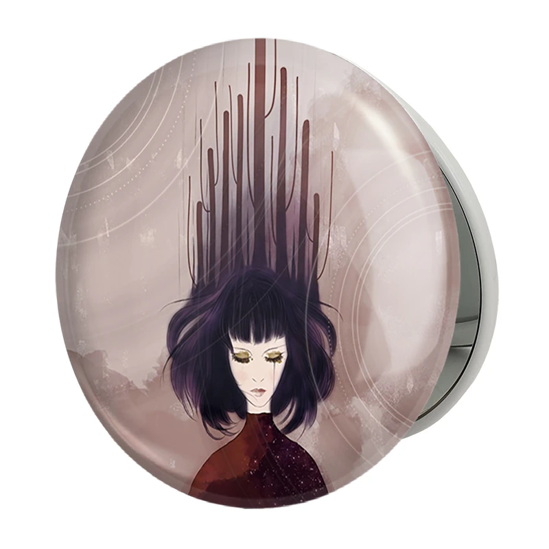 آینه جیبی خندالو طرح بازی گریس (Gris) مدل تاشو کد 35553