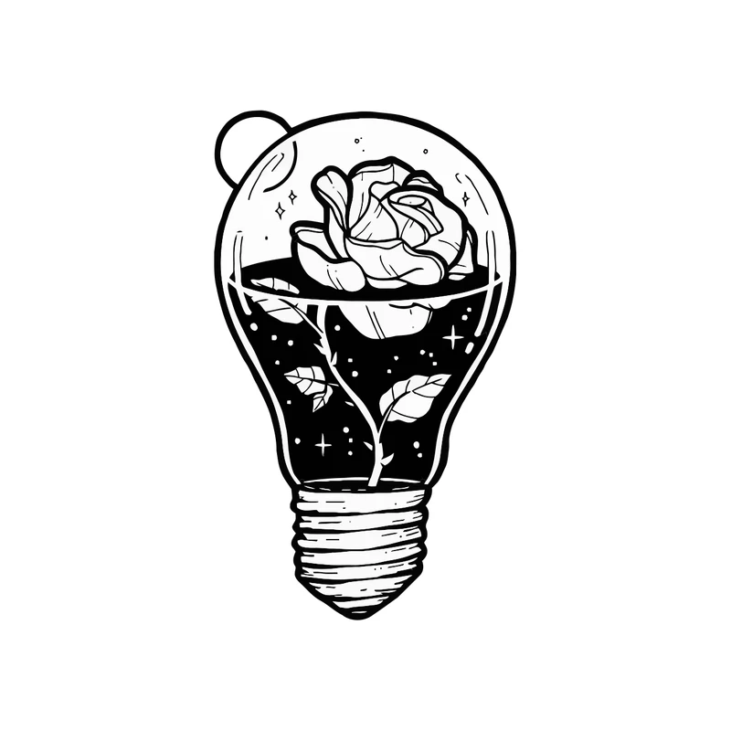 برچسب لپ تاپ پویا مارکت طرح لامپ فانتزی کد 2094