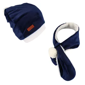 ست کلاه و شال گردن بافتنی بچگانه مدل 05