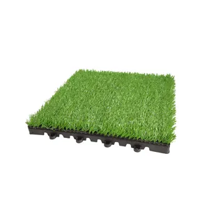 کفپوش مدل تایل چمن مصنوعی صدف سایز 30x30 سانتی متر