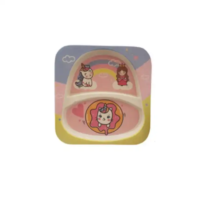 بشقاب کودک مدل یونیکورن کد B107