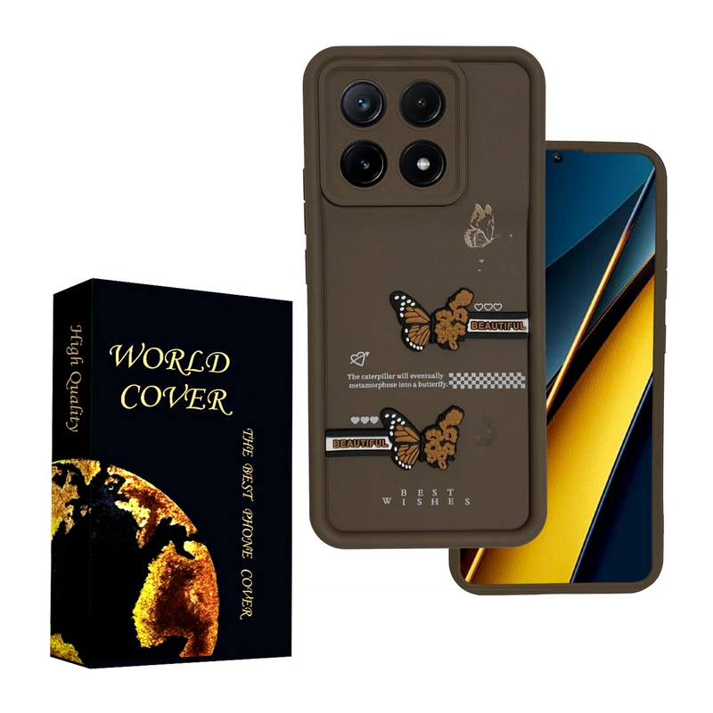  کاور مدل سولید طرح پروانه کد SP-01 مناسب برای گوشی موبایل شیائومی  POCO X6 PRO 5G