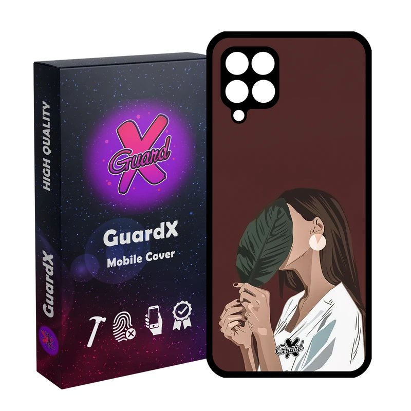 کاور گارد ایکس طرح دختر مدل Glass10476 مناسب برای گوشی موبایل سامسونگ Galaxy A12/M12/F12