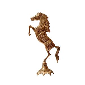 مجسمه برنجی مدل اسب پرشی یکطرفه