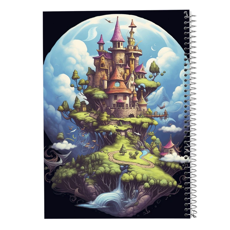 دفتر ژورنال نویسی 50 برگ مدوپد مدل نقطه ای طرح Ghibli کد DF2556