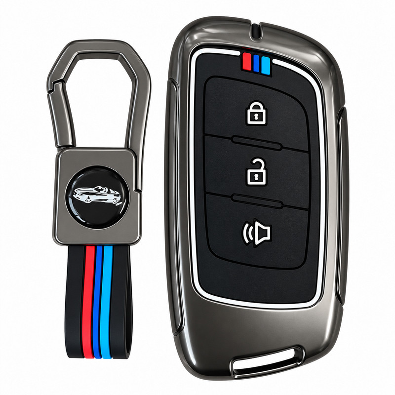 کاور ریموت و سوئیچ خودرو چیکال طرح فلزی کد P-1196 مناسب برای فوتون