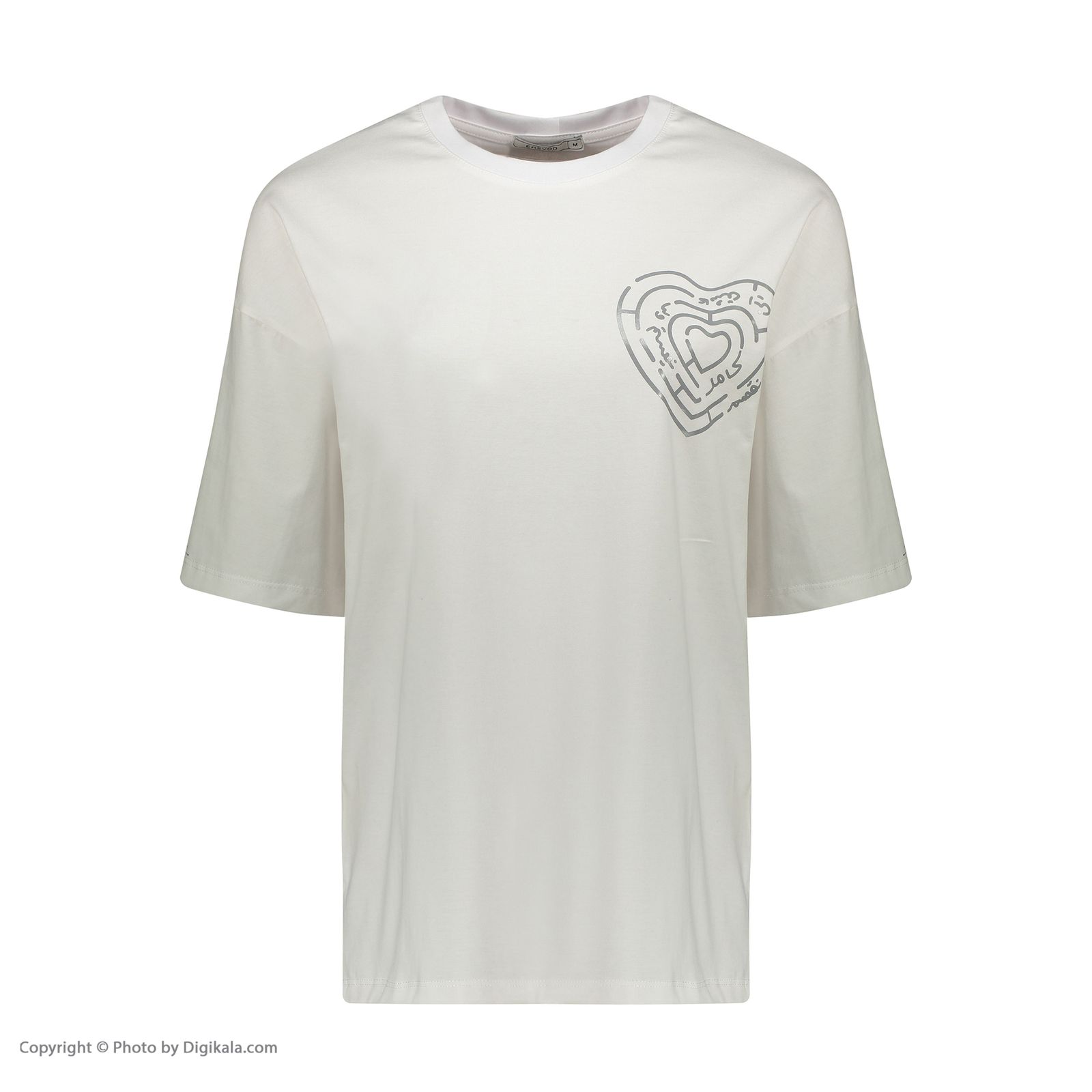 تی شرت اورسایز آستین کوتاه مردانه ایزی دو مدل 218125201 -  - 2