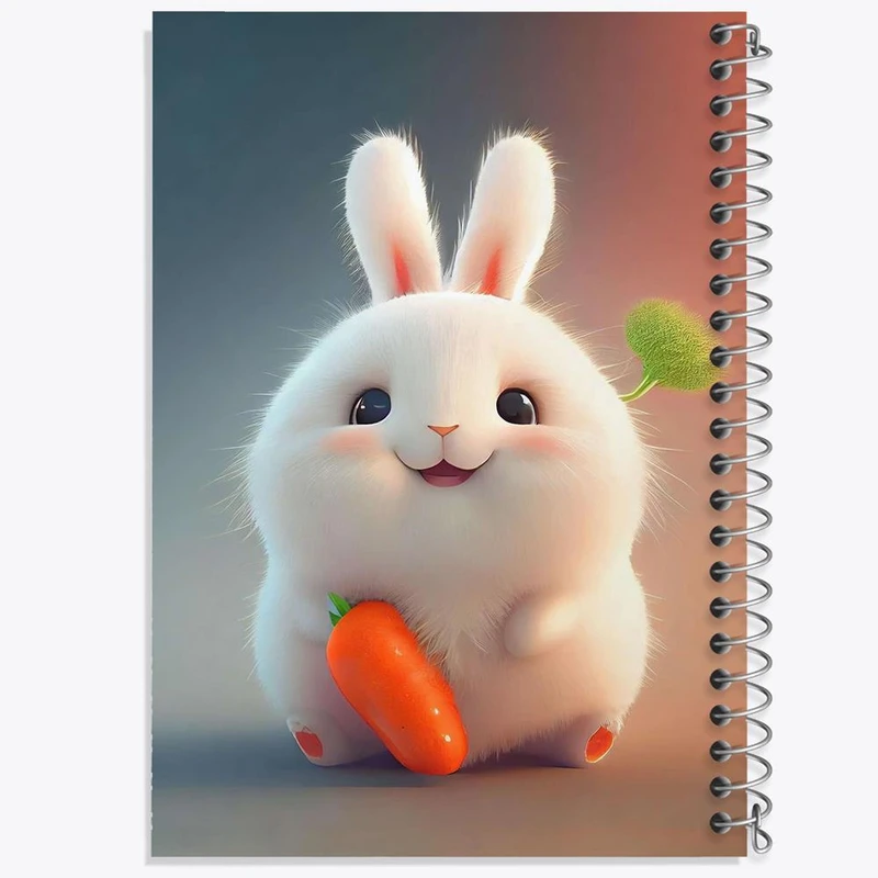 دفتر مشق 50 برگ خندالو مدل خرگوش کد 26211