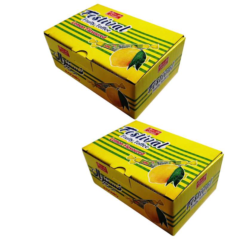 تافی قلمی لیمو شیرین عسل - 620 گرم بسته 2عددی