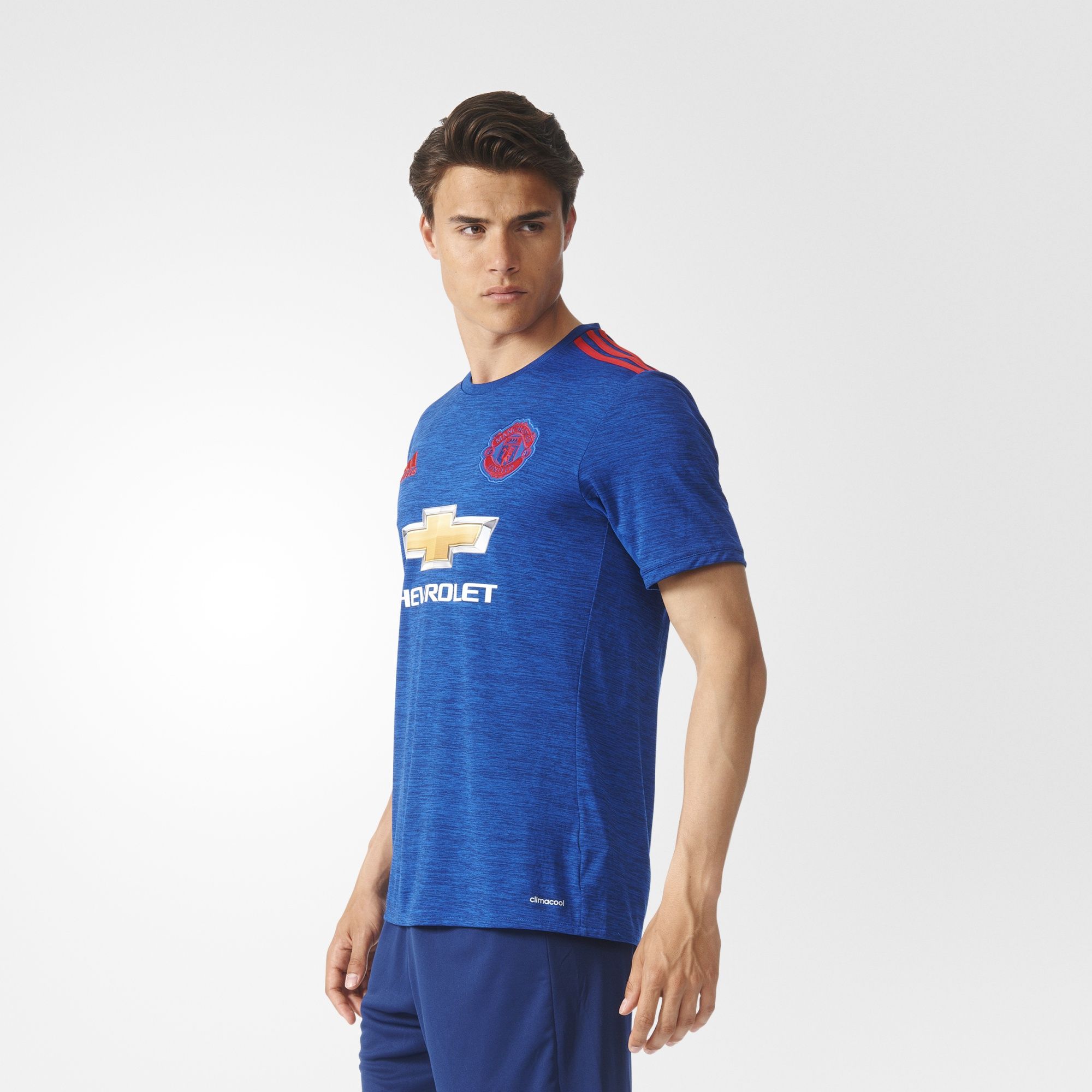 تی شرت ورزشی آستین کوتاه مردانه Manchester United FC Away Replica - آدیداس - آبي - 7