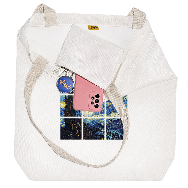 ساک خرید خندالو مدل شب پر ستاره ونگوگ کد 3046