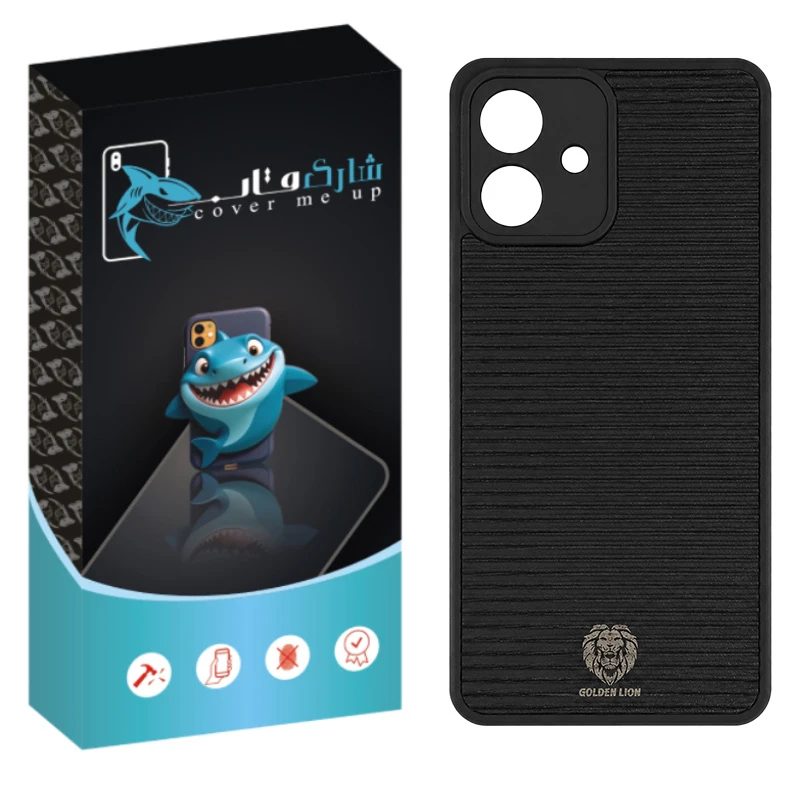 کاور شارک قاب طرح چرم مناسب برای گوشی موبایل سامسونگ Galaxy A07