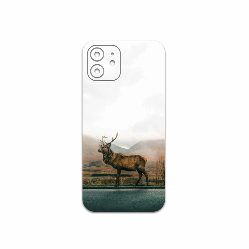 برچسب پوششی ماهوت مدل Horned Deer مناسب برای گوشی موبایل اپل iPhone 12