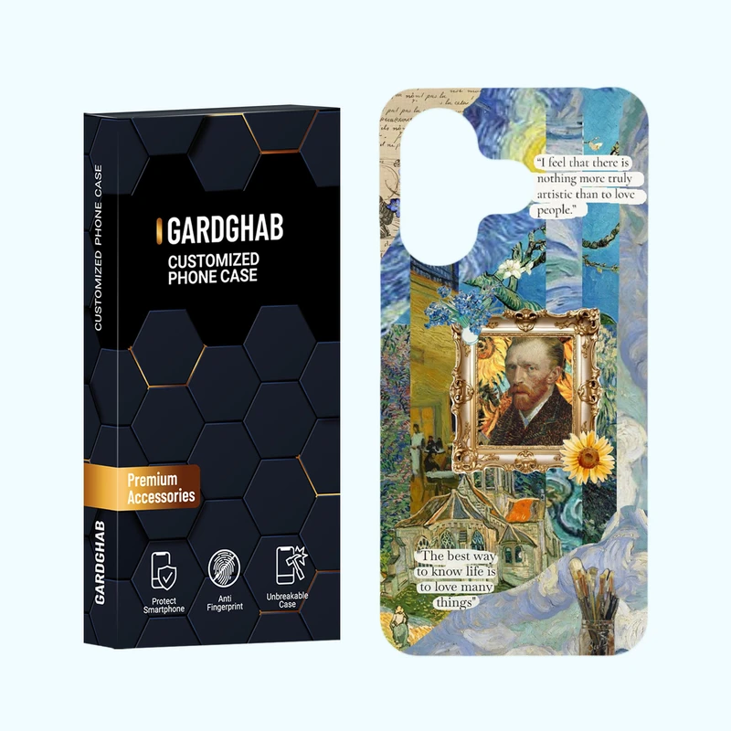 کاور گارد قاب مدل هنری مناسب برای گوشی موبایل شیائومی Redmi 13 4G / 5G