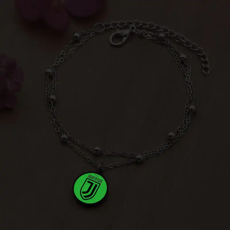 پابند زنانه ناکسیگو مدل شب تاب طرح یوونتوس کد LB7401