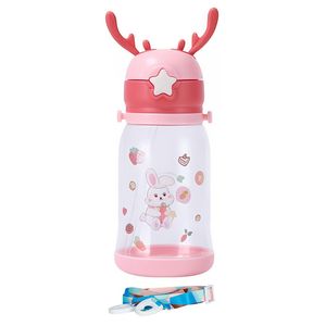 قمقمه کودک مدل شاخ گوزنی طرح خرگوش گنجایش 0.6 لیتر