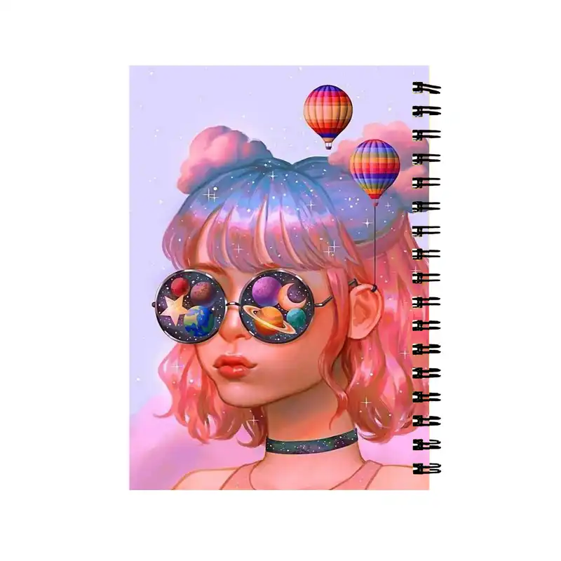 دفتر مشق طرح دخترونه فانتزی کد D-10102