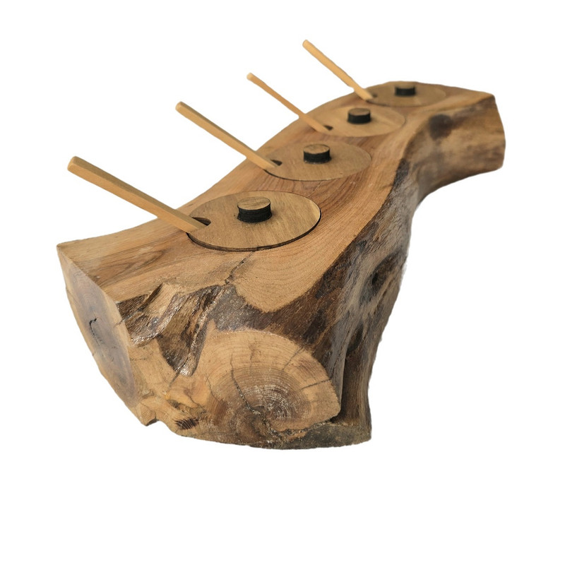 جای ادویه 4 پارچه مدل روستیک کد K44 به همراه استند