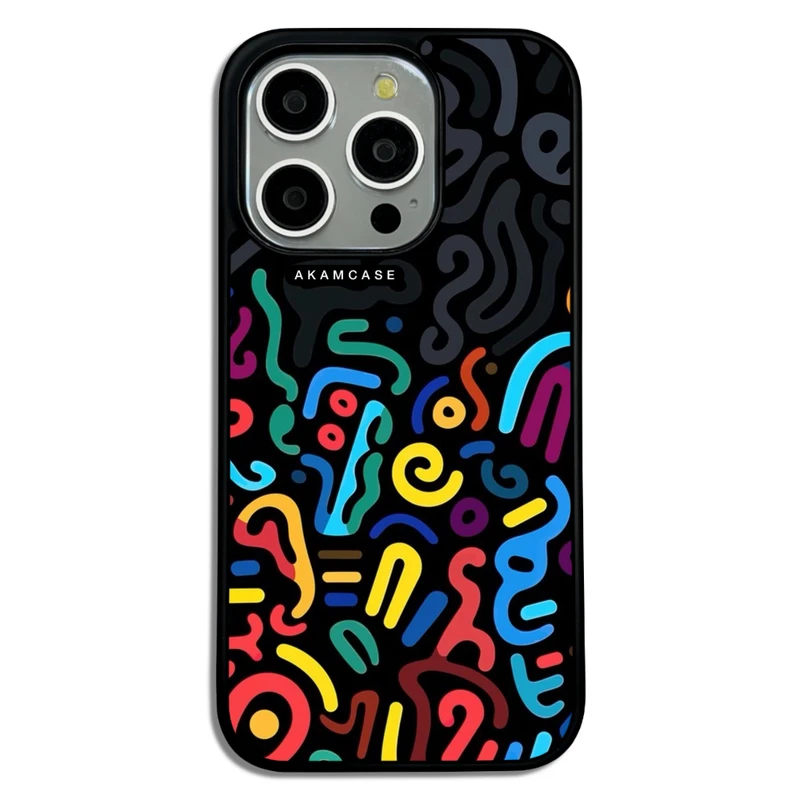 کاور آکام مدل AMC-WA15PRO-DOODLE8 مناسب برای گوشی موبایل اپل iPhone 15 Pro