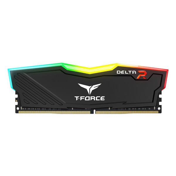 رم کامپیوتر DDR4 تک کاناله 2400 مگاهرتز CL15 تیم گروپ مدل T.Forcfe Delta RGB ظرفیت 8 گیگابایت