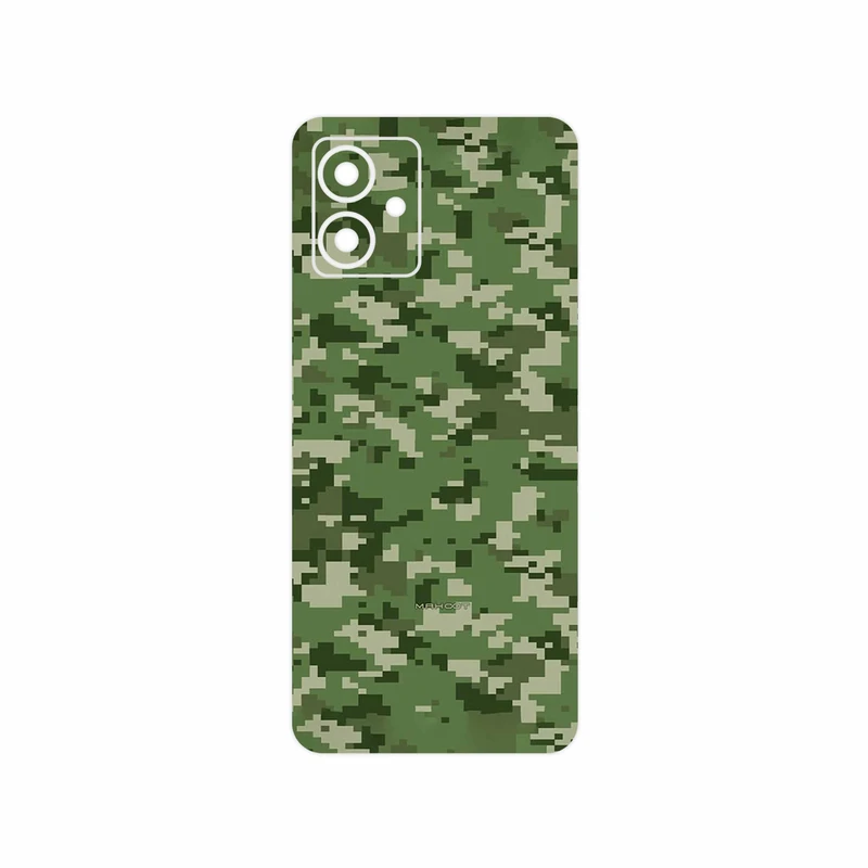 برچسب پوششی ماهوت مدل Army_Green_Pixel مناسب برای گوشی موبایل موتورولا Moto G14